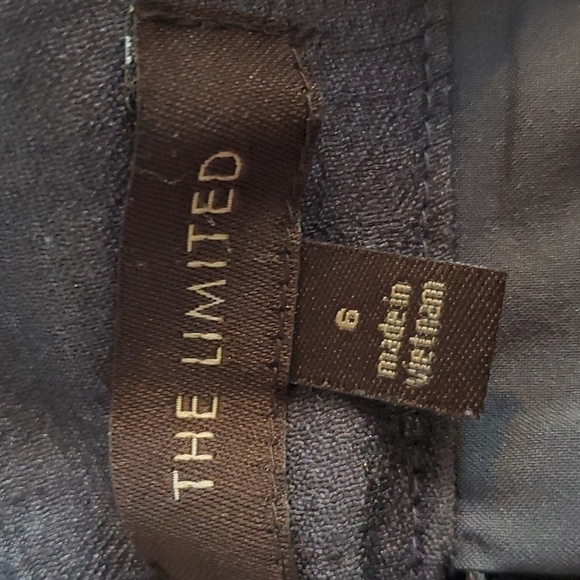 The Limited-  Gray Sheen Sheath Dress Textured lined sleeveless Neutral Sz.6 - Picture 9 of 10